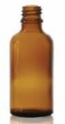 Toon details voor 20 ml druppelfles, amber, type 3 geblazen glas Afbeelding van 20 ml druppelfles, amber, type 3 geblazen glas