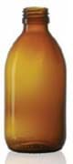 Toon details voor 300 ml siroopfles, amber, type 3 geblazen glas Afbeelding van 300 ml siroopfles, amber, type 3 geblazen glas